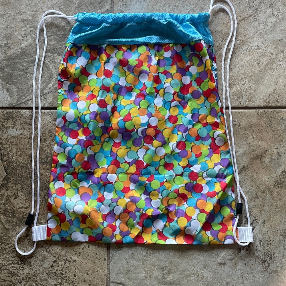 Build-A-Bear Happy Birthday Colorful Drawstring Bag - Picture 3 of 3
